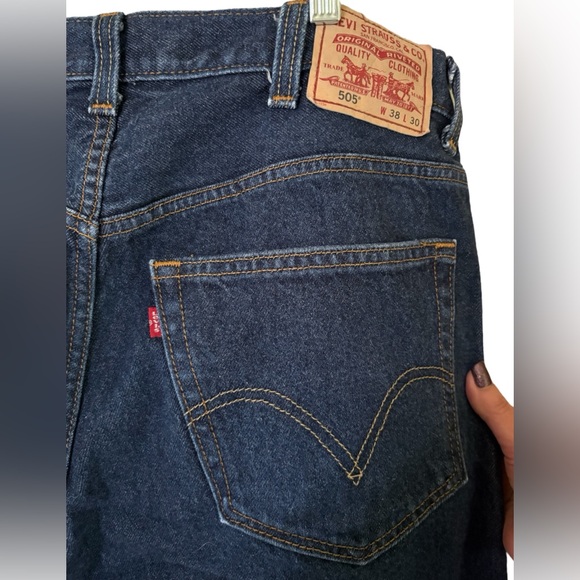 Levi’s-505 regular fit men’s jeans. Size 38x30 Dark wash. New w/o tags! - Picture 8 of 14